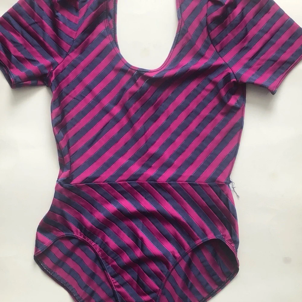 Vintage Danskin Purple and Blue Bodysuit - Picture 2 of 5